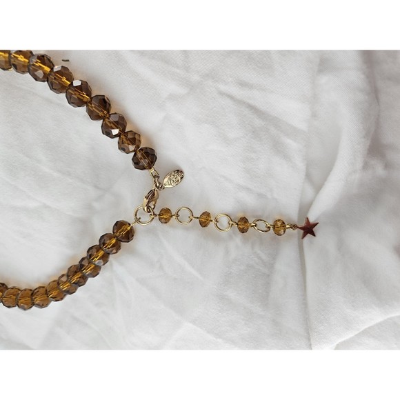 Kirks Folly Statement Necklace Celestial Dragons Fantasy Beaded Gold - Picture 7 of 9